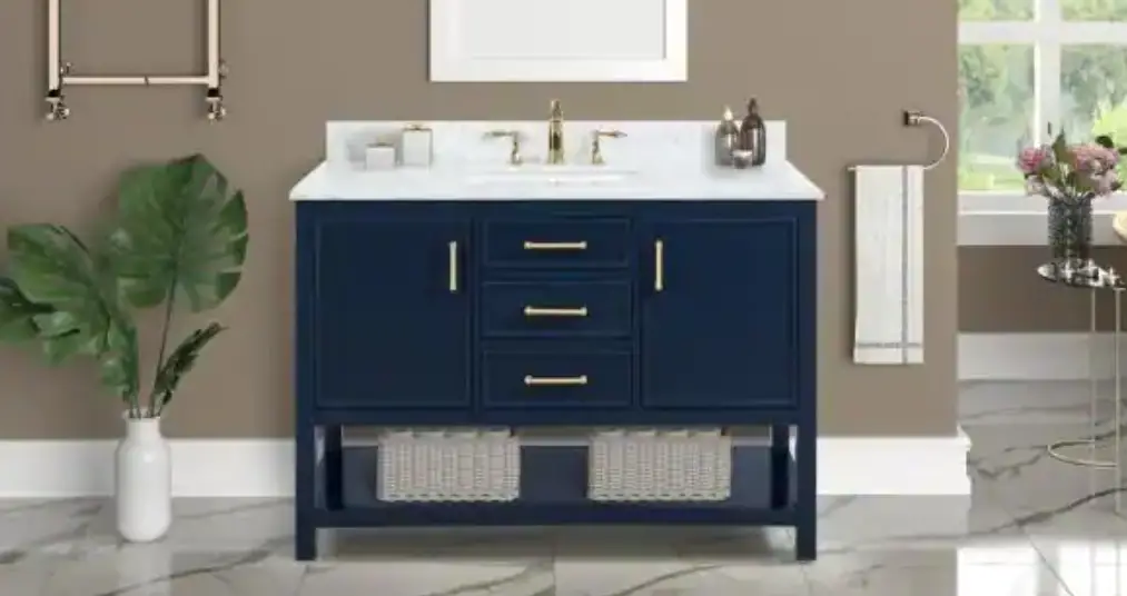 Homedepot Jmqn1036-nb Bath Vanity In Navy Blue With White Resin Installation Guide Homedepot Jmqn1036-nb Bath Vanity In Navy Blue With White Resin Installation Guide