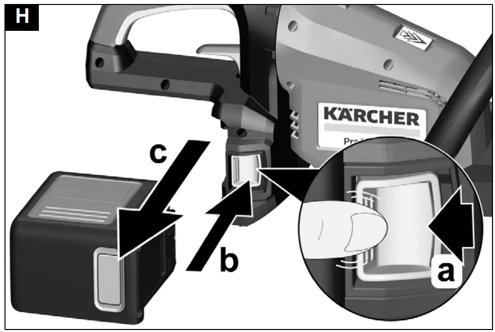 KARCHER HT 650-36 BP Hedge Trimmer Operation