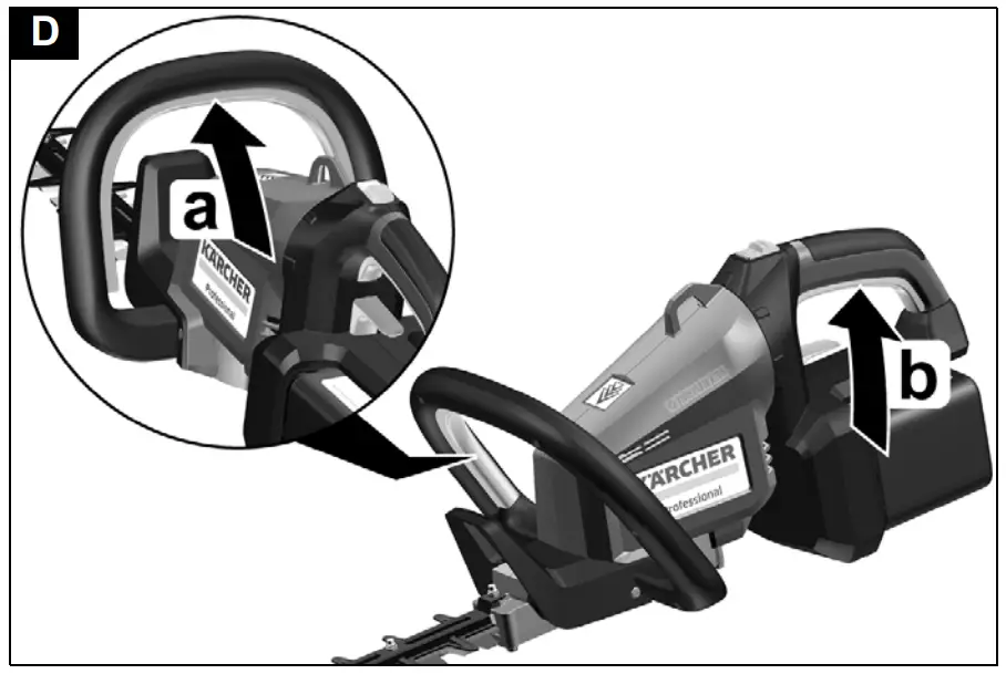 KARCHER HT 650-36 BP Hedge Trimmer Operation