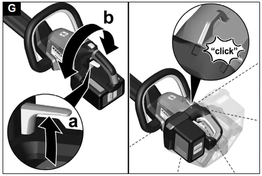 KARCHER HT 650-36 BP Hedge Trimmer Operation