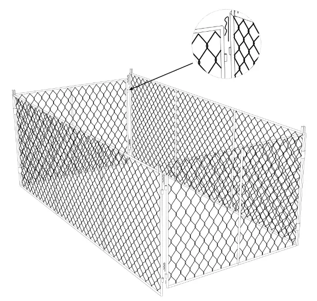 GARDENERS 8611940 Chicken Wire Crop Coop Extension - secure