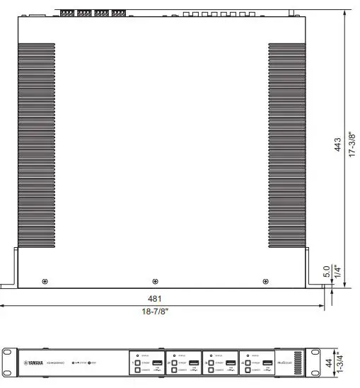 YAMAHA XDA-QS5400RK Multi-Room Amplifiers Owner's Manual - Brackets
