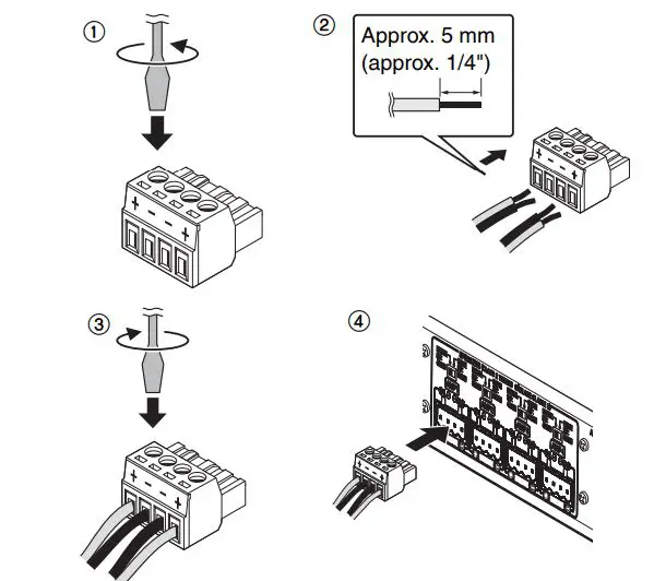 YAMAHA XDA-QS5400RK Multi-Room Amplifiers Owner's Manual - Connecting speakers