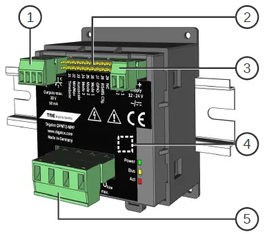 TDE Instruments DPM72-MPP DIN Rail Meter-1