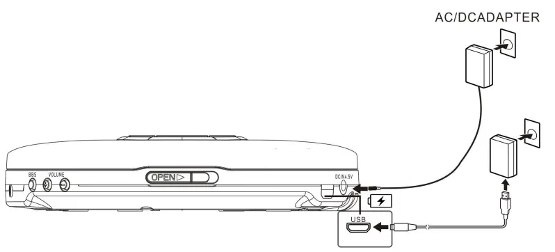 JENSEN CD-60R-BT Personal CD Player with Digital FM Radio and Bass Boost-7