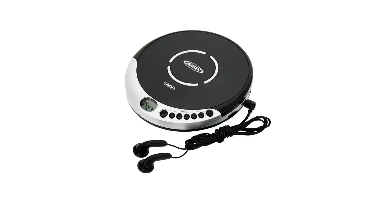 Jensen Cd-60r-bt Personal Cd Player With Digital Fm Radio And Bass Boost User Manual