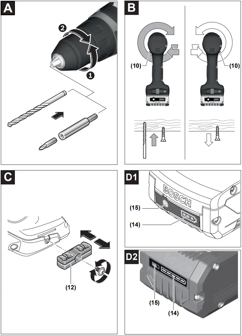 BOSCH 18V-50 Cordless Drill Driver - Fig 2