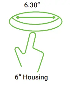 SUNCO LIGHTING 6 Inch Slim Selectable White LED Light -fig4