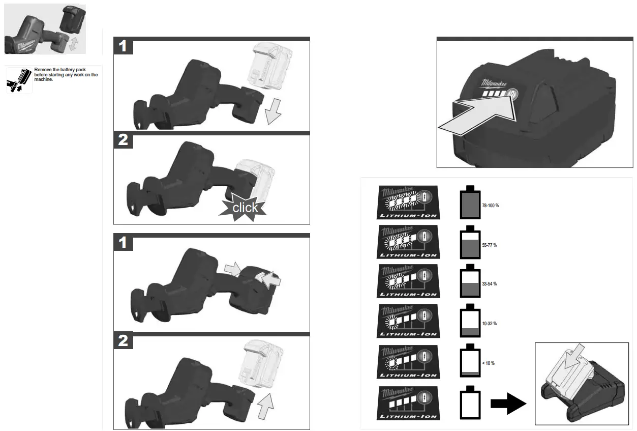 milwaukee M18 FHZ Cordless Reciprocating Saw - fig 1