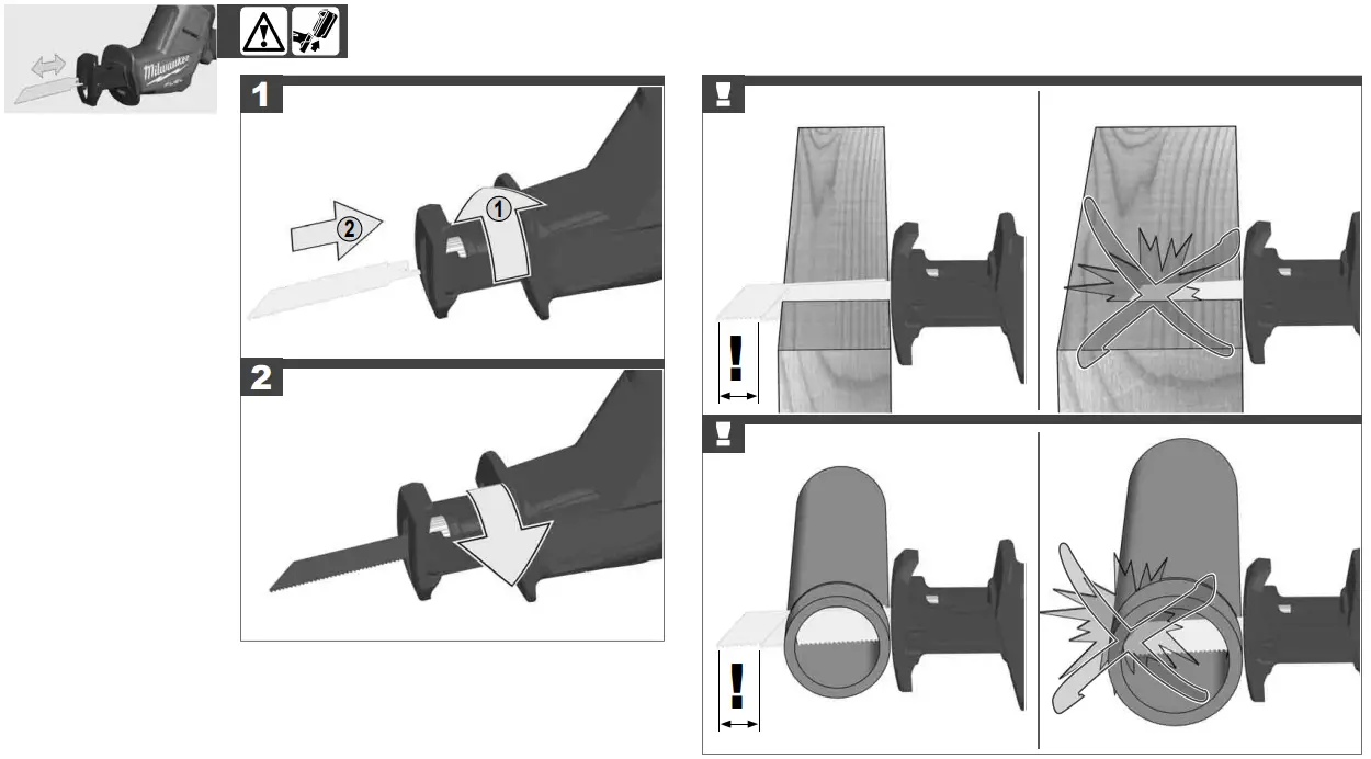 milwaukee M18 FHZ Cordless Reciprocating Saw - fig 2