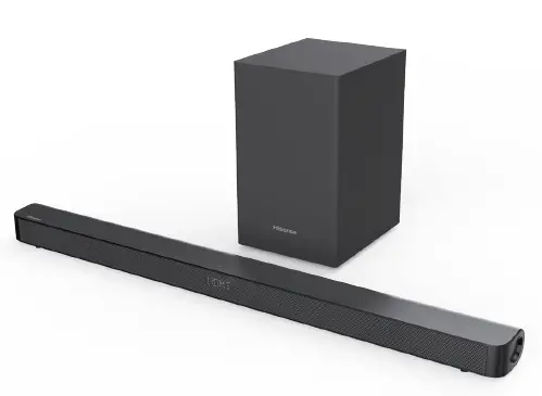 hisense hs212f 2.1 ch soundbar with wireless subwoofer