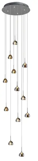 Lucci decor 020275 Venezia 12 Light Round Halogen Pendant