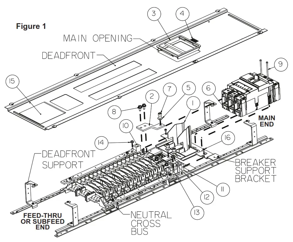 SIEMENS MBKVA5363A 3VA Main Strap Kit - fig1