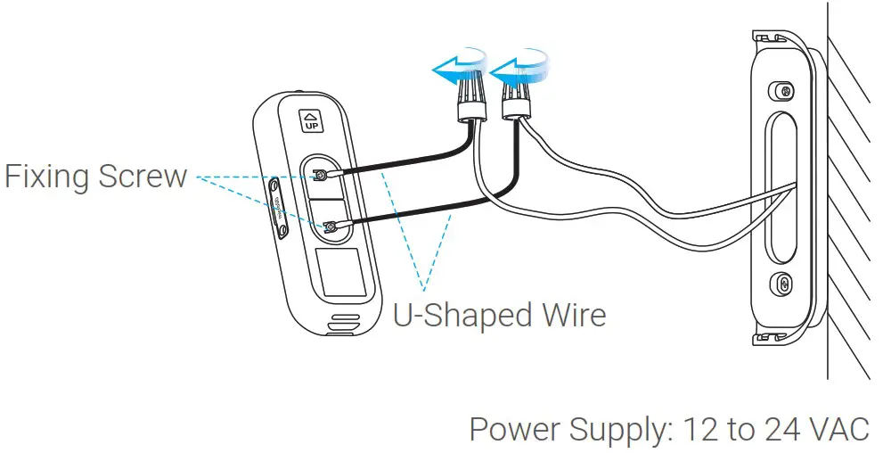 HIKVISION DS HD2 QSG 1080p HD Outdoor Wi-Fi Smart Doorbell - Doorbell Installation 4
