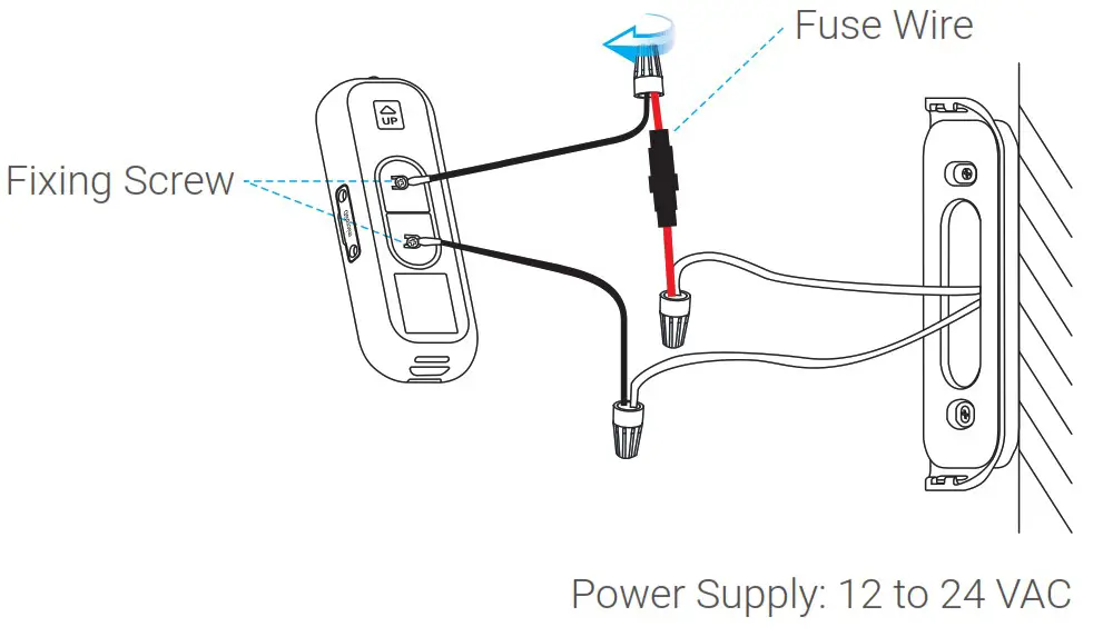 HIKVISION DS HD2 QSG 1080p HD Outdoor Wi-Fi Smart Doorbell - Doorbell Installation 5