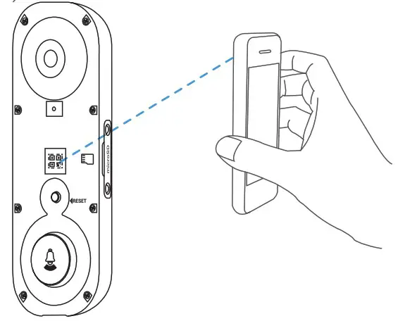 HIKVISION DS HD2 QSG 1080p HD Outdoor Wi-Fi Smart Doorbell - Doorbell Setup 3