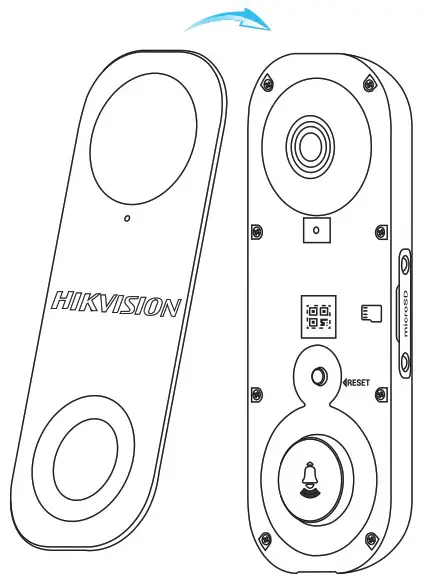 HIKVISION DS HD2 QSG 1080p HD Outdoor Wi-Fi Smart Doorbell - Doorbell Setup 4
