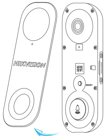 HIKVISION DS HD2 QSG 1080p HD Outdoor Wi-Fi Smart Doorbell - Doorbell Setup