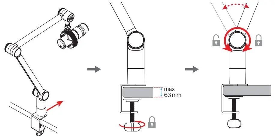 ENDORFY EY1B008 USB Microphone User Manual - Mounting