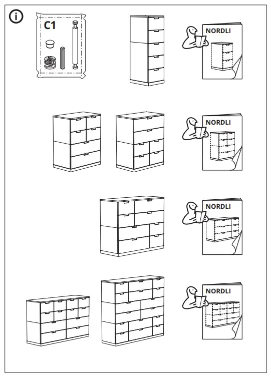 IKEA Nordli - Important