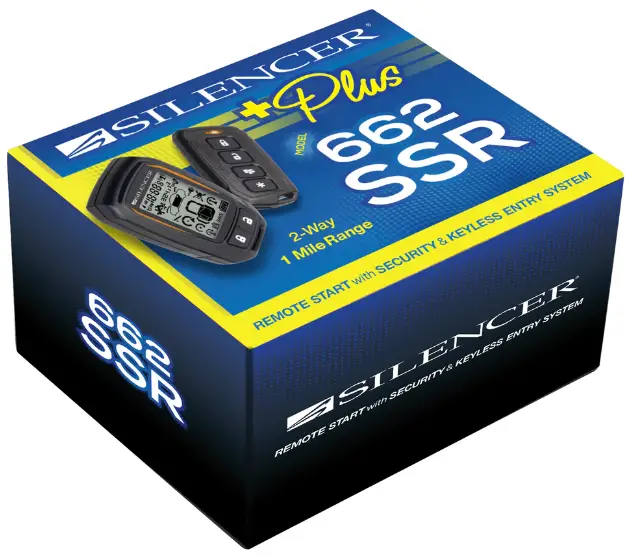 SILENCER 662SSR Remote Start with Security and Keyless Entry System