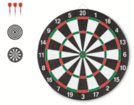 MOB MO9809 Double Sided Dart Board -