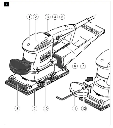 HILTI WFO 280 Orbital Sander - Fig 3
