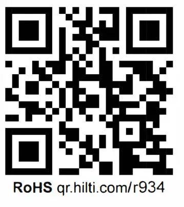 HILTI WFO 280 Orbital Sander - QR code