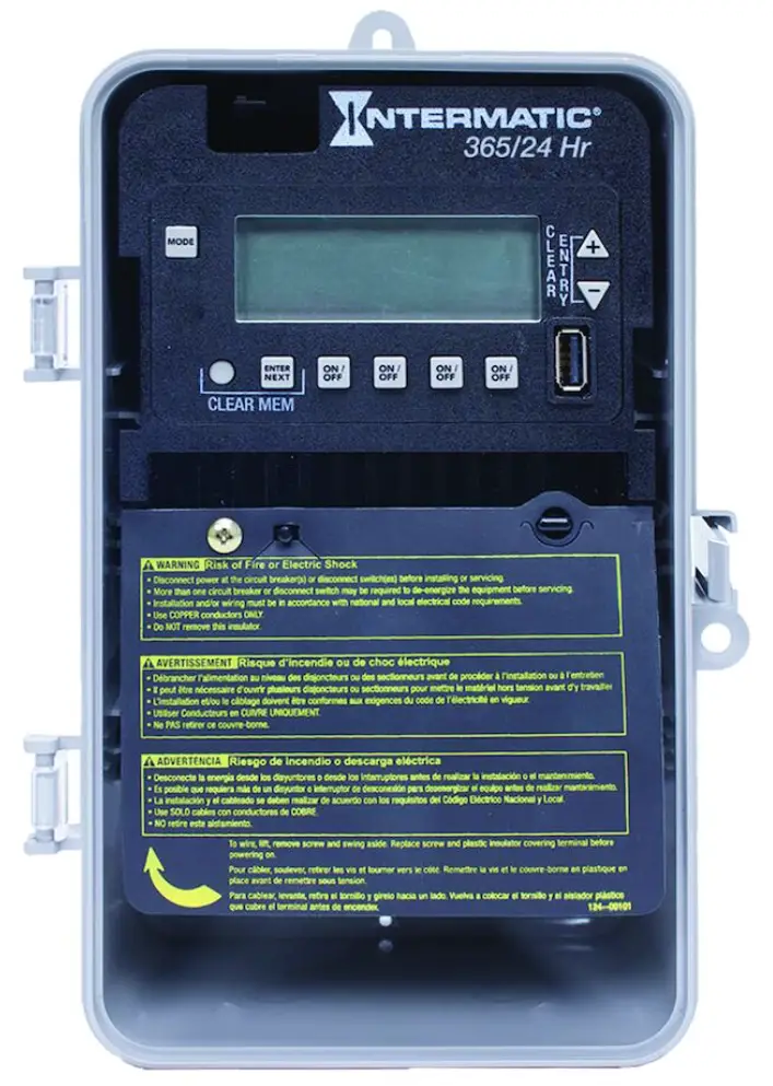 ET2145C Series Electronic 4 Circuit 24 Hour Time Switch