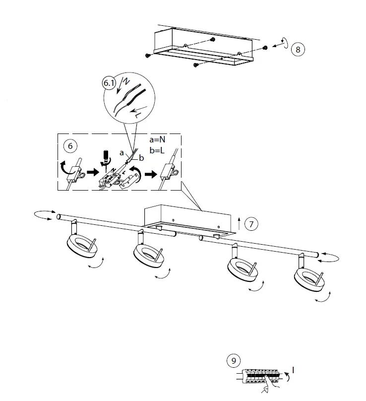 Paul-Neuhaus-6786-LED-Ceiling-Spotlight-Instruction-FIG-4