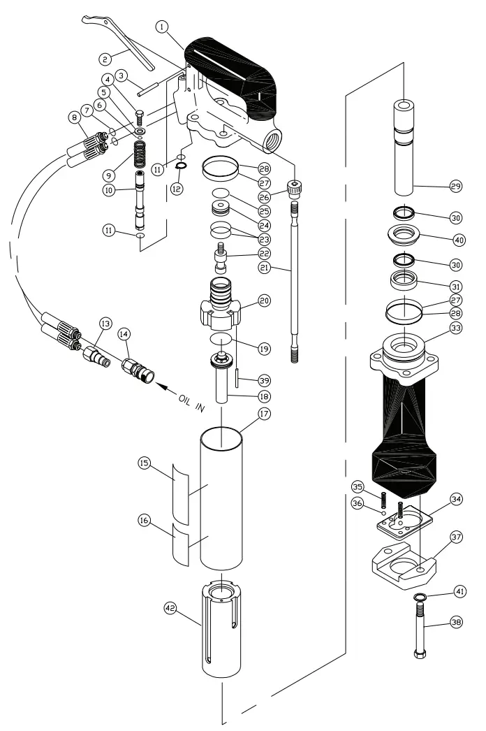 STANLEY CH18 Hydraulic chipping hammer-