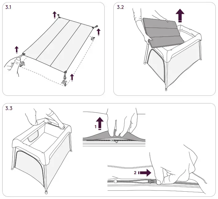Silver Cross Slumber Travel Cot - Product Overview 5