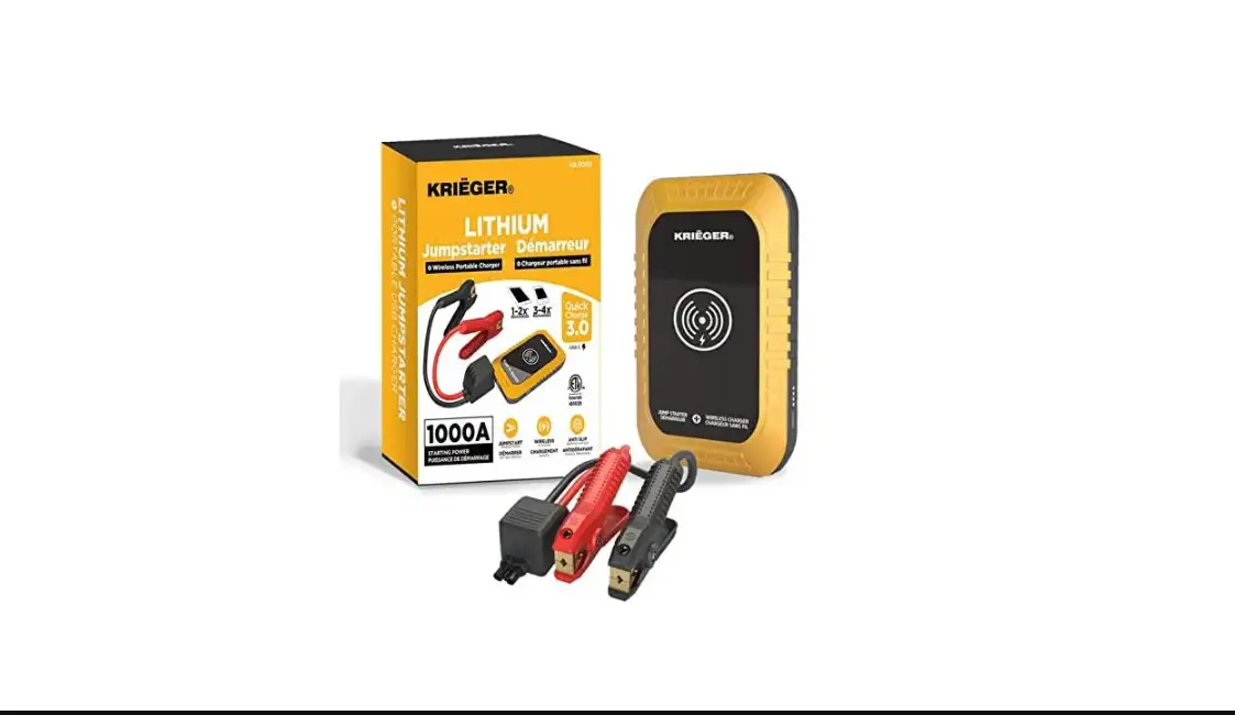 Krieger Krx1000 12v Car Jump Starter & Portable Power Bank With Wireless Charging Instruction Manual Krieger Krx1000 12v Car Jump Starter & Portable Power Bank With Wireless Charging Instruction Manual