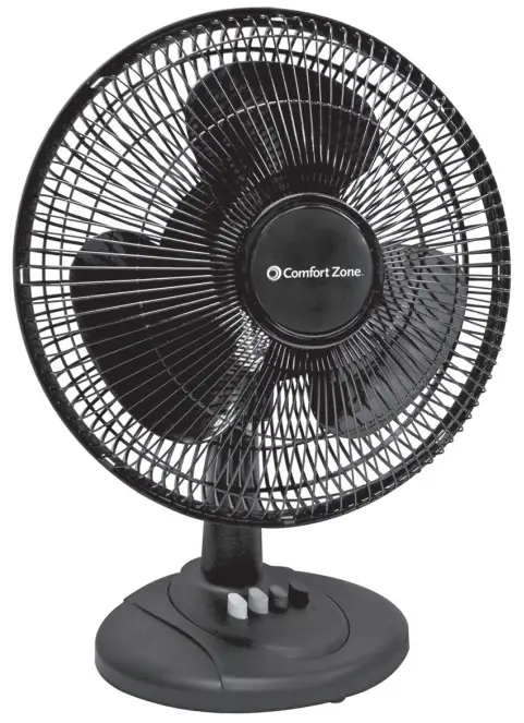 Comfort Zone CZ121 Series 12 Inch Table Fan