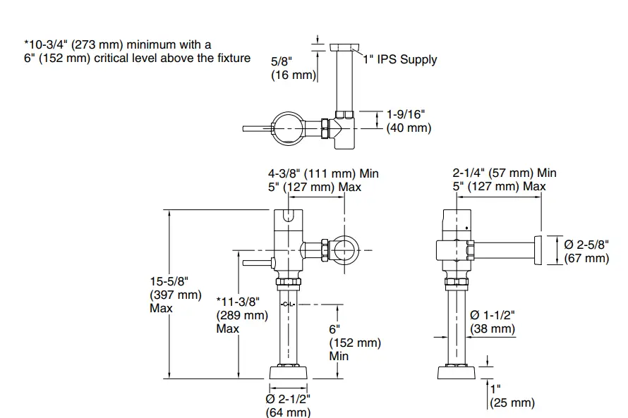 KOHLER-K-13517-1-28-GPF-WC-Flushometer-FIG-1