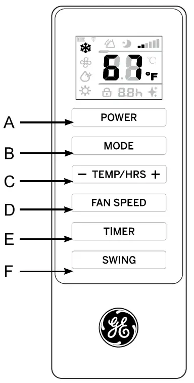 GE APPLIANCES APWA11YBBW 11 000 BTU Portable Air Conditioner White - fig1