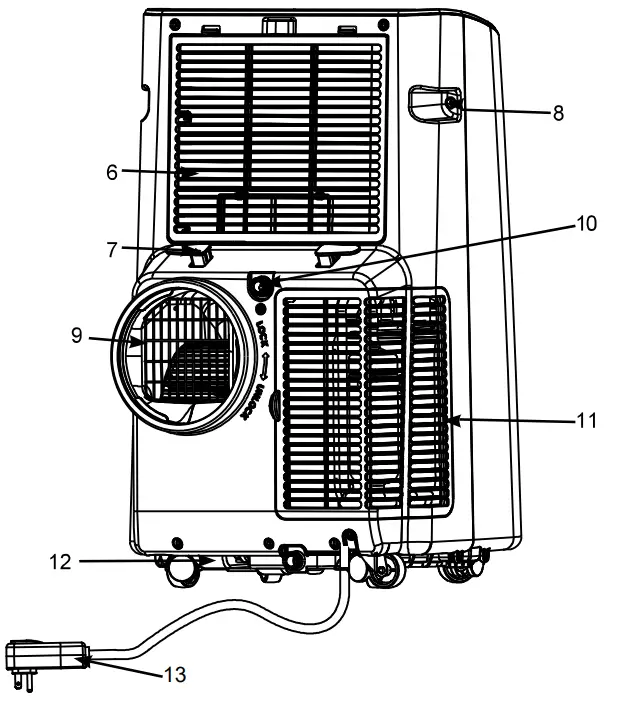 GE APPLIANCES APWA11YBBW 11 000 BTU Portable Air Conditioner White - fig10