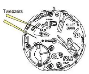 TIME MODULE DISPLAY AND CROWN BUTTON - AFTER BATTERY CHANGE