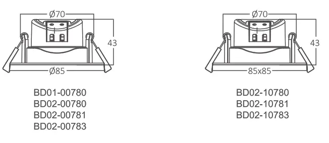 BRAYTRON BD02-00781 LED SpotLight - 8