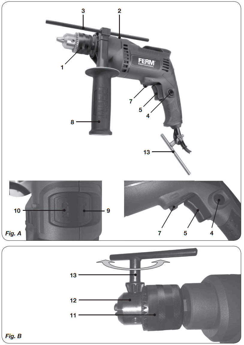 FERM PDM1049P Impact Driver - fig