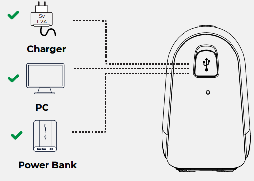 RayconGlobal The Everyday Speaker RBS920-Charging your device