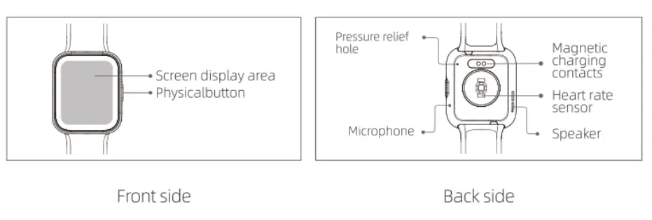 ReReMorningLight RERE ASW2 Smart Watch - FRONT