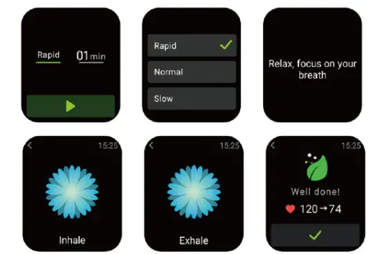 ReReMorningLight RERE ASW2 Smart Watch - breath