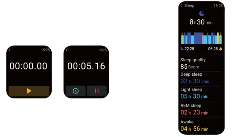 ReReMorningLight RERE ASW2 Smart Watch - clock