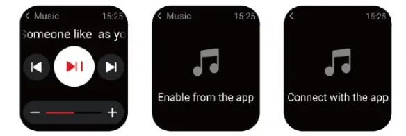 ReReMorningLight RERE ASW2 Smart Watch - music