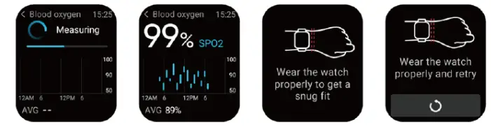 ReReMorningLight RERE ASW2 Smart Watch - oxygen