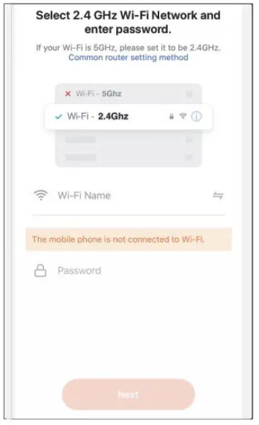 anko 10m Smart Wi Fi LED Strip Light Remote Control - Wi Fi Setting