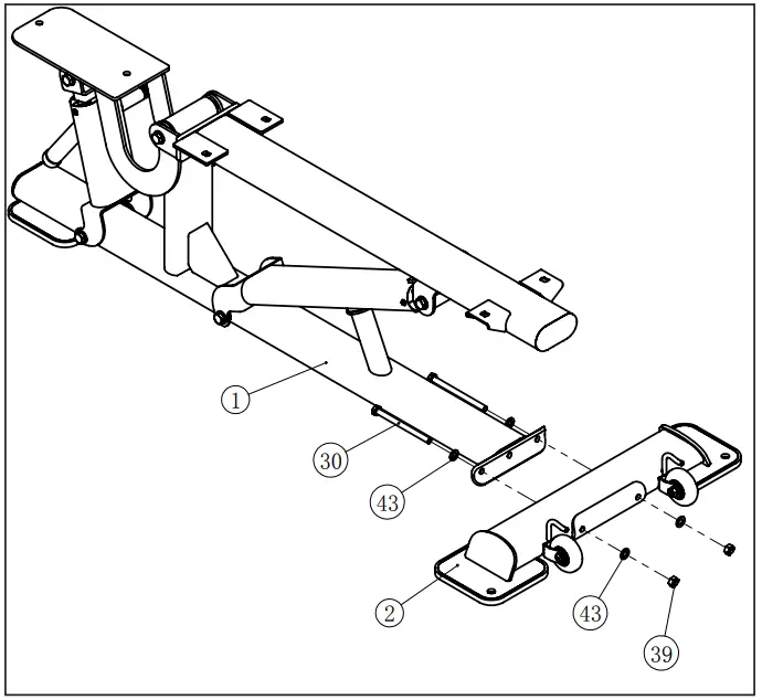 SPIRIT COMMERCIAL ST800FI Flat or Incline Bench - STEP ONE