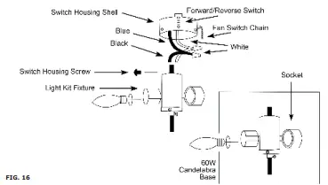 V-TAC VT-6056-4 Decorative Ceiling Fans - FIG. 16