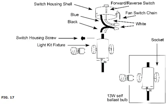 V-TAC VT-6056-4 Decorative Ceiling Fans - FIG. 17